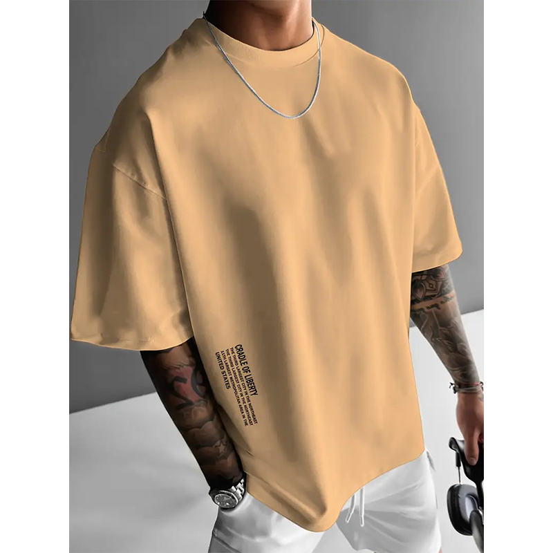 👕PROMO -50%✨T-Shirt Homme Coupe Oversize – Mélange Coton Premium, Imprimé Urbain & Style Décontracté (7 Couleurs, S-4XL)