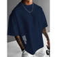 👕PROMO -50%✨T-Shirt Homme Coupe Oversize – Mélange Coton Premium, Imprimé Urbain & Style Décontracté (7 Couleurs, S-4XL)