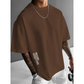 👕PROMO -50%✨T-Shirt Homme Coupe Oversize – Mélange Coton Premium, Imprimé Urbain & Style Décontracté (7 Couleurs, S-4XL)