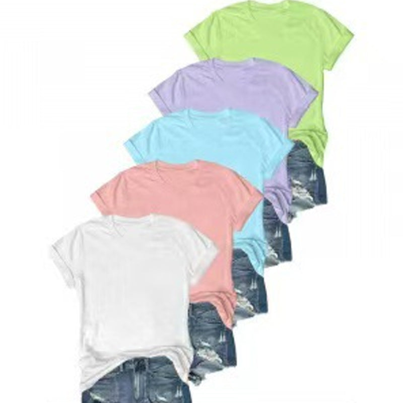 🔥Promotion exceptionnelle 2026 : 50 % de réduction🔥Lot de 5 t-shirts unis polyvalents