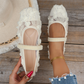 👡 50% DE RÉDUCTION ! Ballerines Femme en Dentelle Respirante – Bout Carré, Semelle Douce & Bréchet Élastique 🌸✨