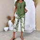 👗50% DE RÉDUCTION☁️Ensemble Haut Long & Pantalon Large – Tissu Doux, Look Décontracté 🌿【Offre Limitée】