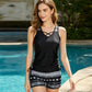 🥳💞SOLDES D'ÉTÉ -50%💥Maillot de Bain Tankini 2 Pièces pour Femme – Côtés Réglables, Short de Couverture & Encolure Croisée (9 Couleurs, S-3XL)
