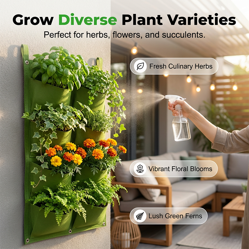 Sacs de plantation verticaux gain de place