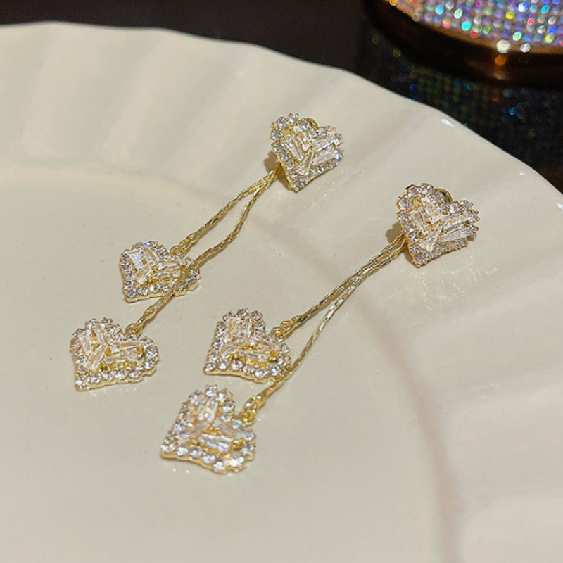 💐50% DE RÉDUCTION ! Boucles d‘oreilles cœur romantique – Cadeau idéal pour la Saint-Valentin 💖🎁【Offre Limitée】