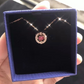💐50% DE RÉDUCTION ! Collier Danse en Strass – Anti-Transpiration, Pierre Mobile & Halo Cristaux 💧💎【Offre Limitée】
