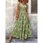 👗PROMO FLASH : -50%🔥Robe Longue Femme – Col en V, Imprimé Floral & Taille Froncée, Tissu Léger et Respirant🍁