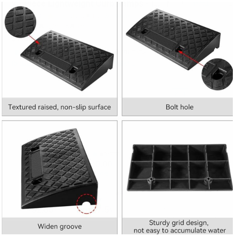♿ OFFRE SPÉCIALE : 50% DE RÉDUCTION ! 🏘️ Rampe d'Accès Portable Légère – Surface Antidérapante, Construction PVC Robuste & Fixation Facile 🚶‍♂️