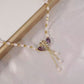 💐🎁💖 OFFRE EXCEPTIONNELLE -50% ! Collier Violet à Deux Cygnes en Cœur – Idée Cadeau Romantique pour Elle (Longueur Réglable 41-50 cm)