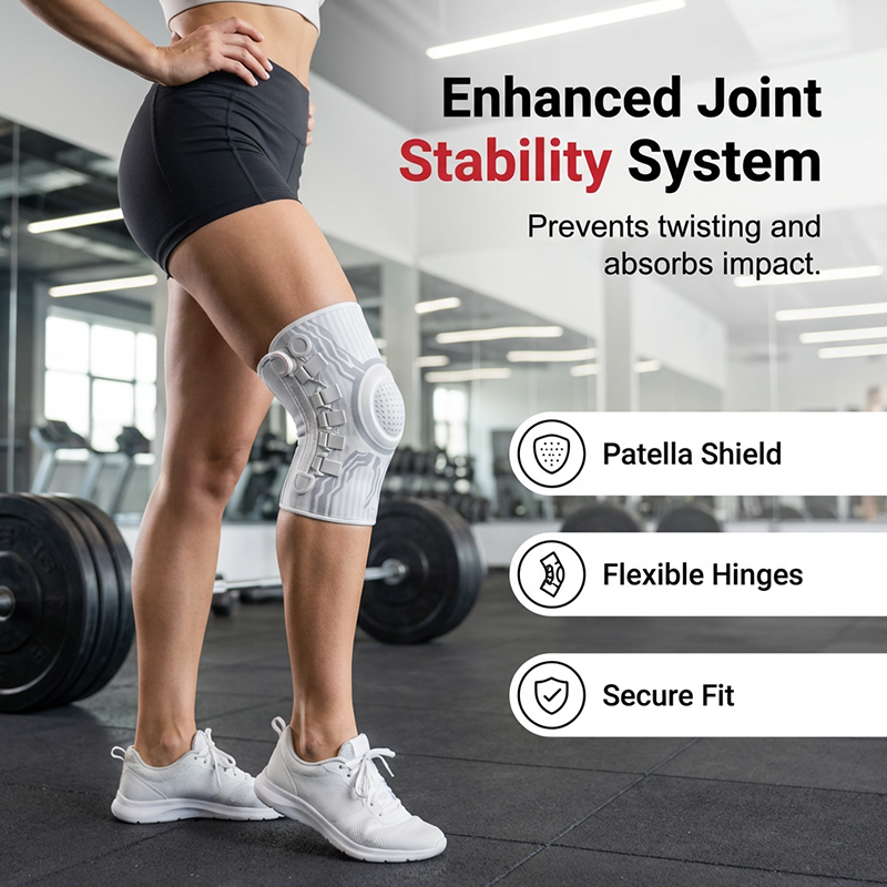 🦵50 % DE RÉDUCTION🔥Genouillère intelligente avec molette de compression ajustable | Soutien personnalisé, soulagement de la douleur, idéale pour le sport et l'arthrite💪
