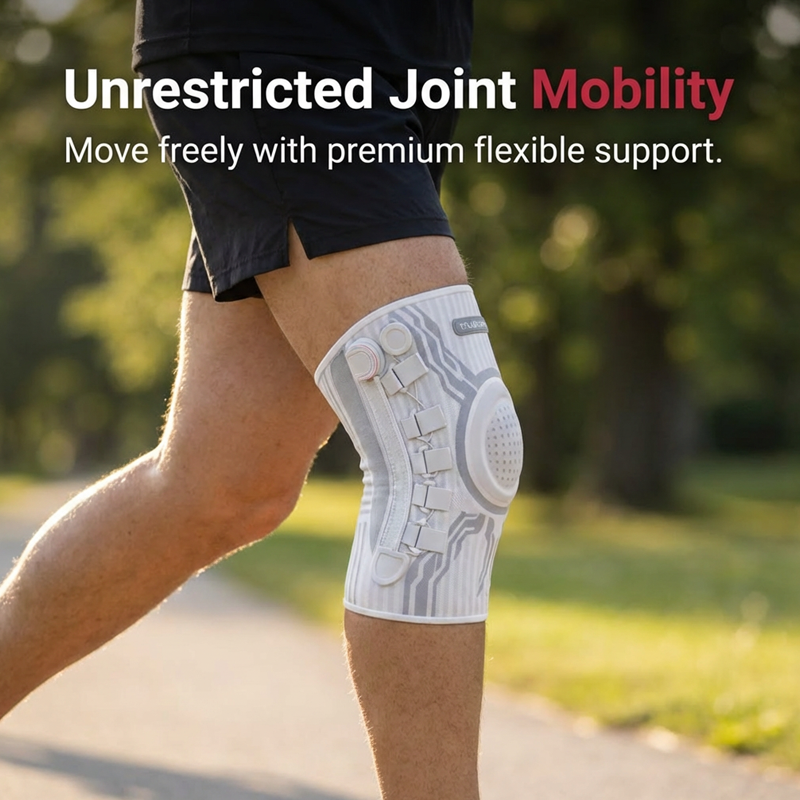 🦵50 % DE RÉDUCTION🔥Genouillère intelligente avec molette de compression ajustable | Soutien personnalisé, soulagement de la douleur, idéale pour le sport et l'arthrite💪