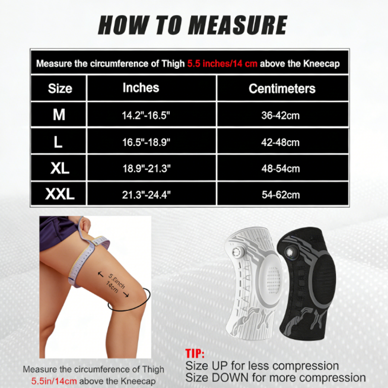 🦵50 % DE RÉDUCTION🔥Genouillère intelligente avec molette de compression ajustable | Soutien personnalisé, soulagement de la douleur, idéale pour le sport et l'arthrite💪