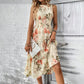 💐🌴👒 PROMO -50% ! Robe sans Manches Décontractée – Imprimé Floral, Coupe Midi & Jupe à Étages (6 Couleurs, S-3XL)