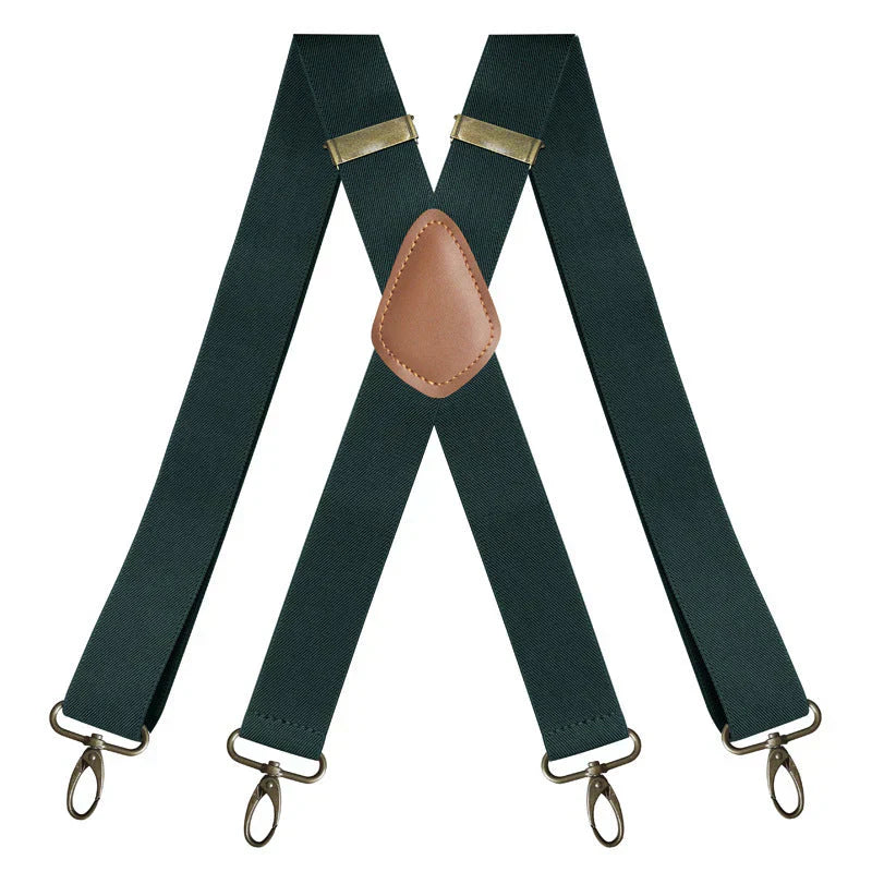 ⏰Bretelles pour homme à crochets, dos en X