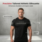 👕PROMO -50%💪T-Shirt Col Rond Coupe Athlétique Homme – Coton Respirant, Évacuation d’Humidité & Freedom de Mouvement (Vert/Noir, S-3XL)