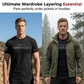 👕PROMO -50%💪T-Shirt Col Rond Coupe Athlétique Homme – Coton Respirant, Évacuation d’Humidité & Freedom de Mouvement (Vert/Noir, S-3XL)