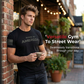 👕PROMO -50%💪T-Shirt Col Rond Coupe Athlétique Homme – Coton Respirant, Évacuation d’Humidité & Freedom de Mouvement (Vert/Noir, S-3XL)