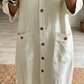 ❤️Robe midi décontractée à col en V pour femme