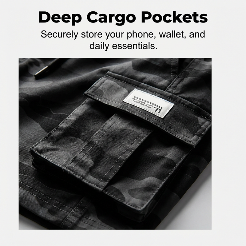 🩳PROMO LIMITÉE 50% DE RÉDUCTION✨Short Cargo Tactique – Taille Grande, 4 Couleurs, Serrage🏔️
