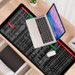 🖱️⌨️50 % de réduction🔥✨Pavé de clavier antidérapant Quick Key Super Large - avec motifs de raccourcis pour les logiciels de bureautique