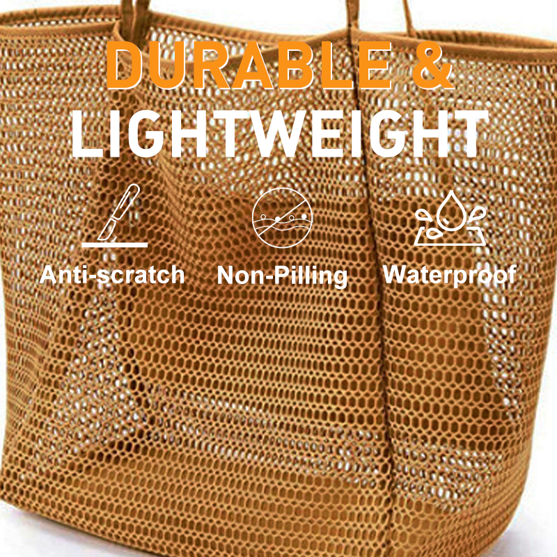 👜 OFFRE SPÉCIALE : 50% DE RÉDUCTION ! 🌴 Sac à Bandoulière Décontracté pour Femme en Maille Résistante – Grande Capacité, Fond Solide & Poche Zippée 🏖️