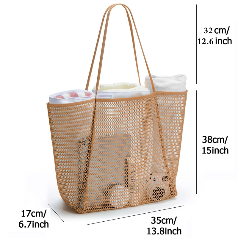 👜 OFFRE SPÉCIALE : 50% DE RÉDUCTION ! 🌴 Sac à Bandoulière Décontracté pour Femme en Maille Résistante – Grande Capacité, Fond Solide & Poche Zippée 🏖️