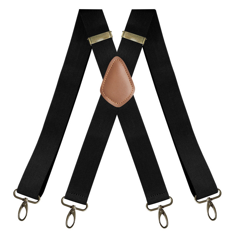 ⏰Bretelles pour homme à crochets, dos en X