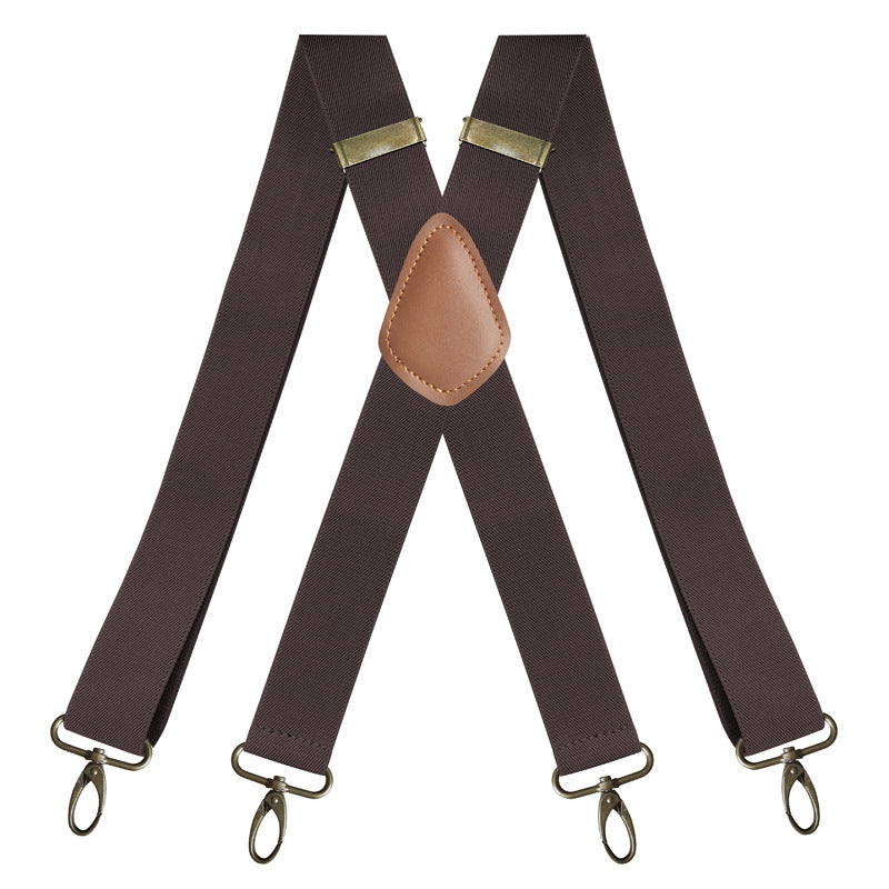⏰Bretelles pour homme à crochets, dos en X