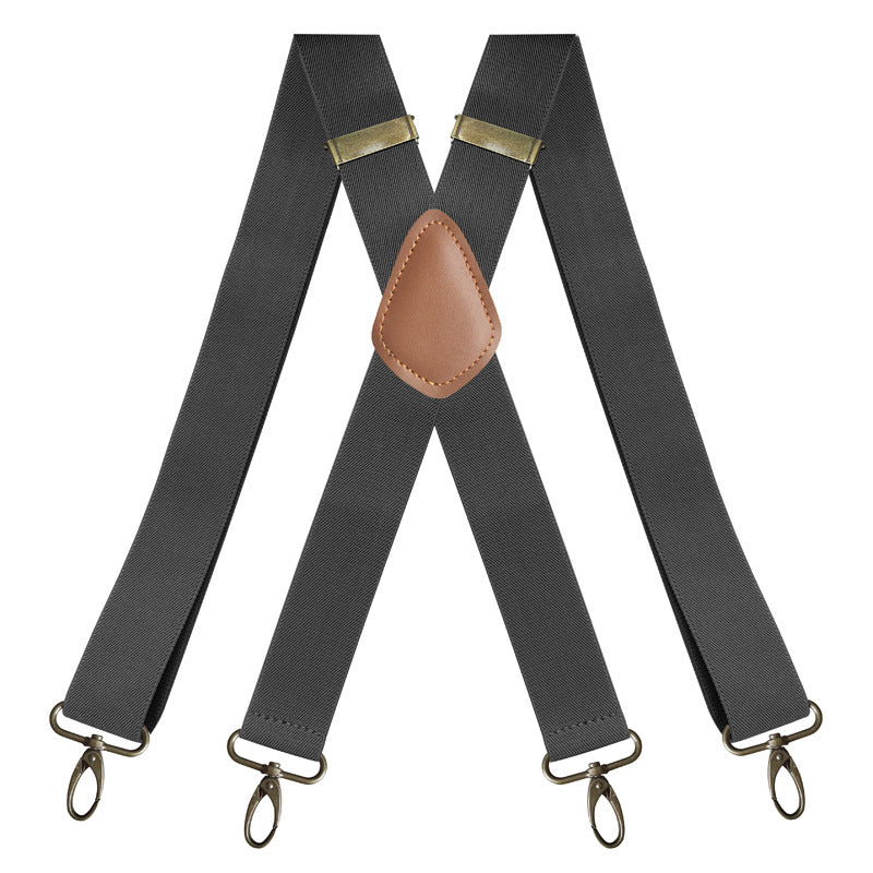 ⏰Bretelles pour homme à crochets, dos en X