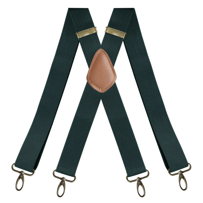 ⏰Bretelles pour homme à crochets, dos en X