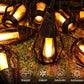 Nouvelles guirlandes LED solaires IP65, style flamme, étanches, pour une utilisation en extérieur, avec capteur, pour jardins, cours et camping, angle de faisceau à 360°