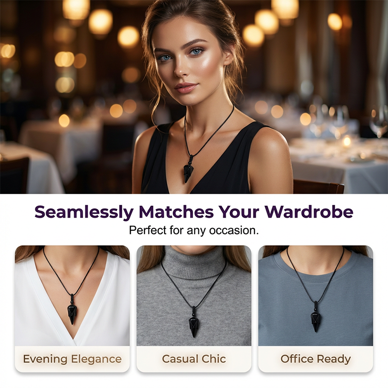 ⏳Spécial à durée limitée⏰Pendentif conique pour hommes et femmes💎📿