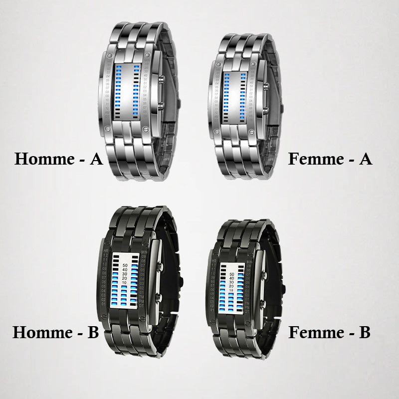 💐50% DE RÉDUCTION⌚Montre Binaire Homme – Style Sportif Moderne, Parfaite pour le Quotidien🏃‍♂️