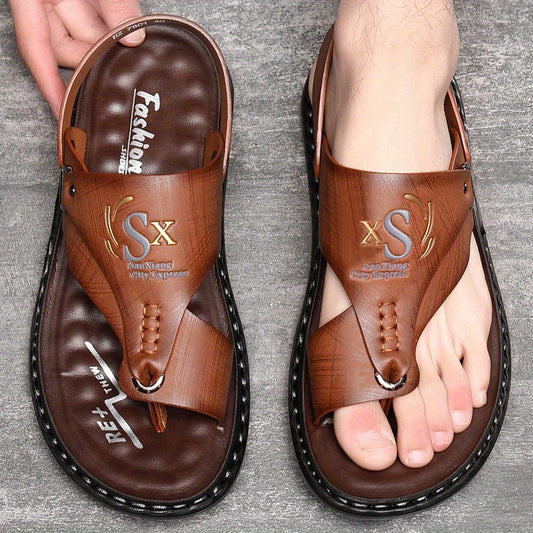 📢📢50 % DE RÉDUCTION✨Sandales d'extérieur en cuir souple et respirant pour homme, tailles fortes🚶‍♂️