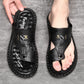 📢📢50 % DE RÉDUCTION✨Sandales d'extérieur en cuir souple et respirant pour homme, tailles fortes🚶‍♂️