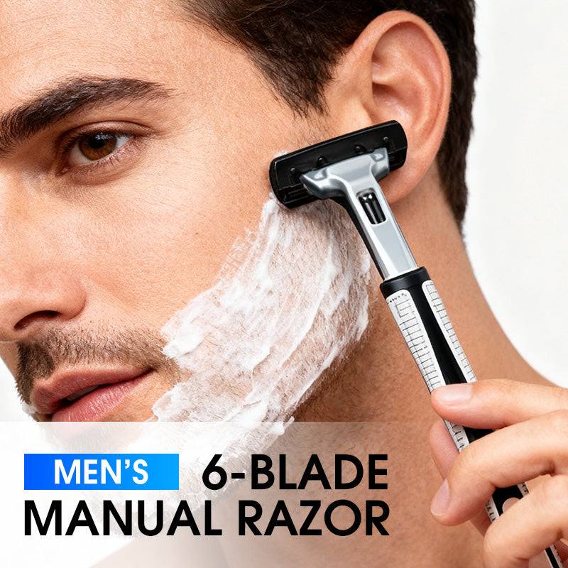 Rasoir manuel 6 lames pour homme