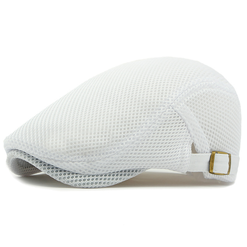 🧢PROMO LIMITÉE 50% DE RÉDUCTION✨Casquette Plate Respirante avec Sangle Réglable – Tissu Mesh, Style Ivy🍂