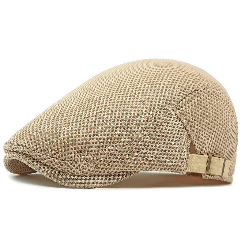 🧢PROMO LIMITÉE 50% DE RÉDUCTION✨Casquette Plate Respirante avec Sangle Réglable – Tissu Mesh, Style Ivy🍂