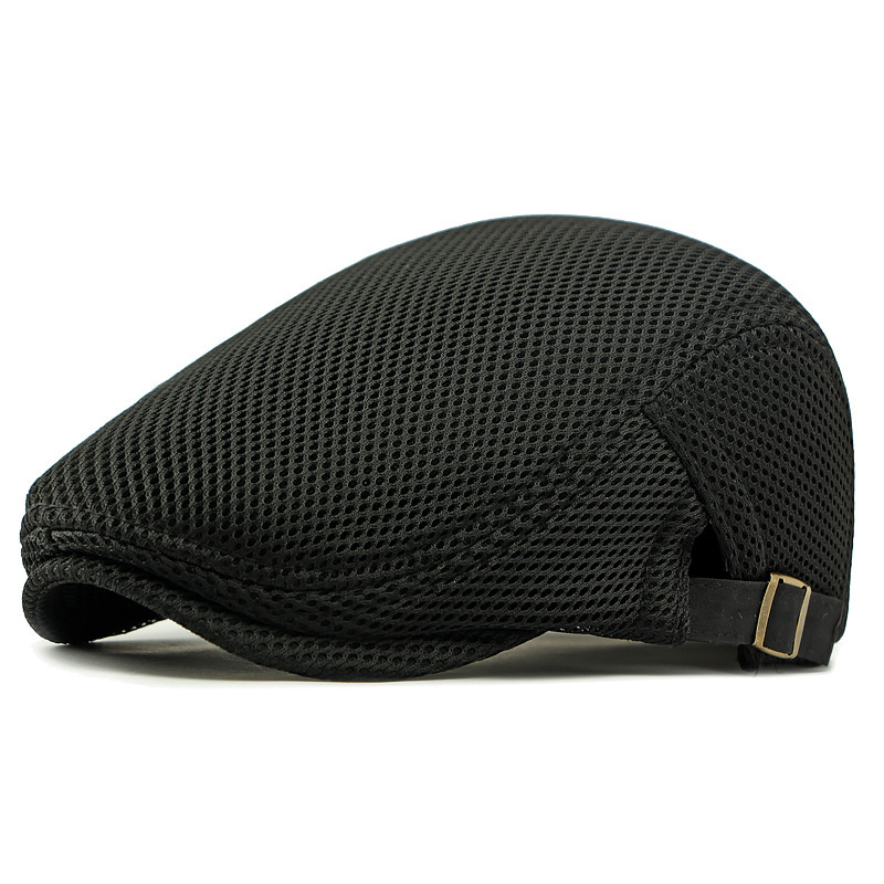 🧢PROMO LIMITÉE 50% DE RÉDUCTION✨Casquette Plate Respirante avec Sangle Réglable – Tissu Mesh, Style Ivy🍂