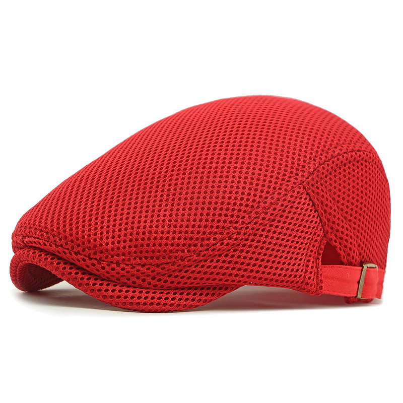 🧢PROMO LIMITÉE 50% DE RÉDUCTION✨Casquette Plate Respirante avec Sangle Réglable – Tissu Mesh, Style Ivy🍂