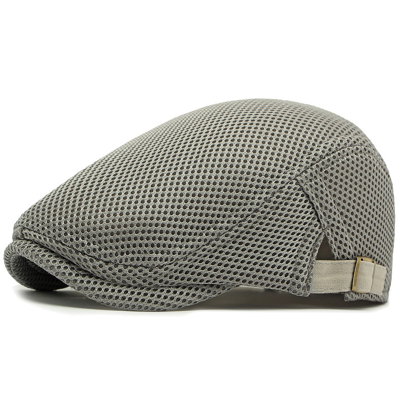 🧢PROMO LIMITÉE 50% DE RÉDUCTION✨Casquette Plate Respirante avec Sangle Réglable – Tissu Mesh, Style Ivy🍂
