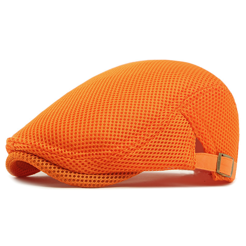🧢PROMO LIMITÉE 50% DE RÉDUCTION✨Casquette Plate Respirante avec Sangle Réglable – Tissu Mesh, Style Ivy🍂