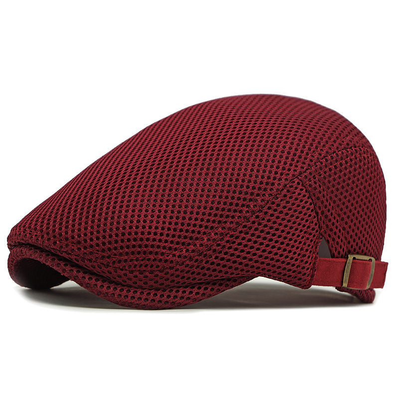🧢PROMO LIMITÉE 50% DE RÉDUCTION✨Casquette Plate Respirante avec Sangle Réglable – Tissu Mesh, Style Ivy🍂