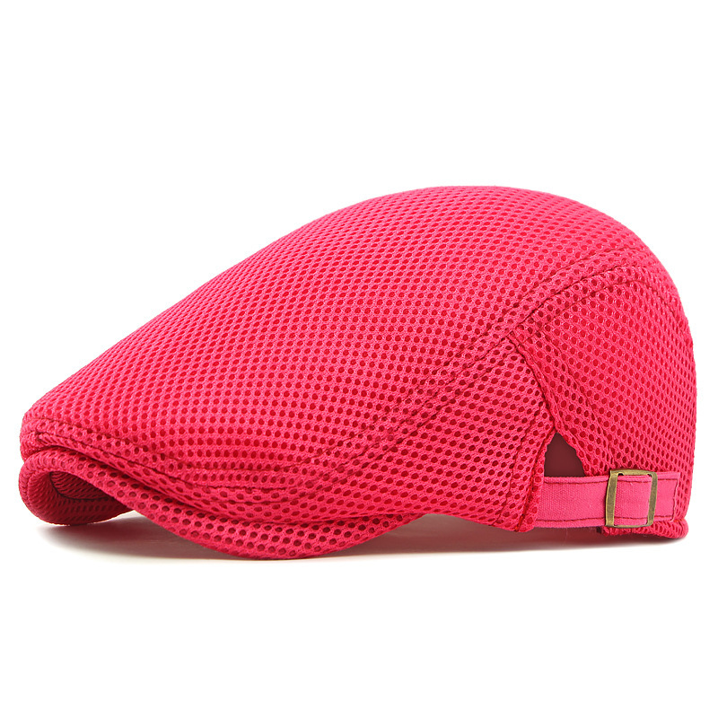 🧢PROMO LIMITÉE 50% DE RÉDUCTION✨Casquette Plate Respirante avec Sangle Réglable – Tissu Mesh, Style Ivy🍂