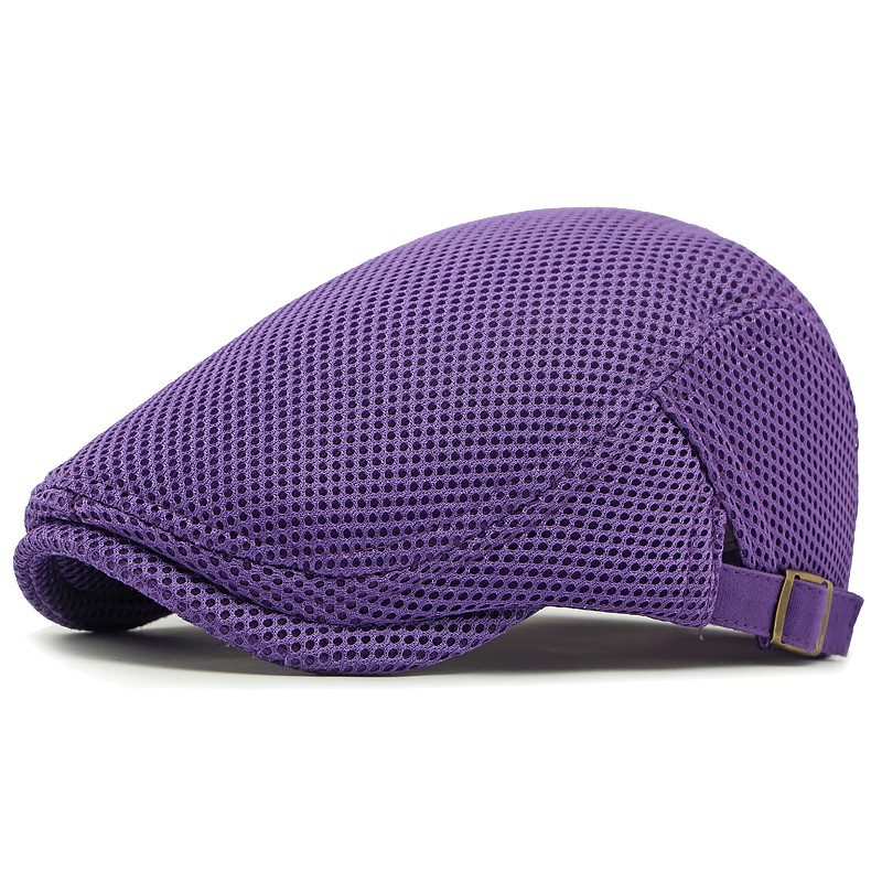 🧢PROMO LIMITÉE 50% DE RÉDUCTION✨Casquette Plate Respirante avec Sangle Réglable – Tissu Mesh, Style Ivy🍂