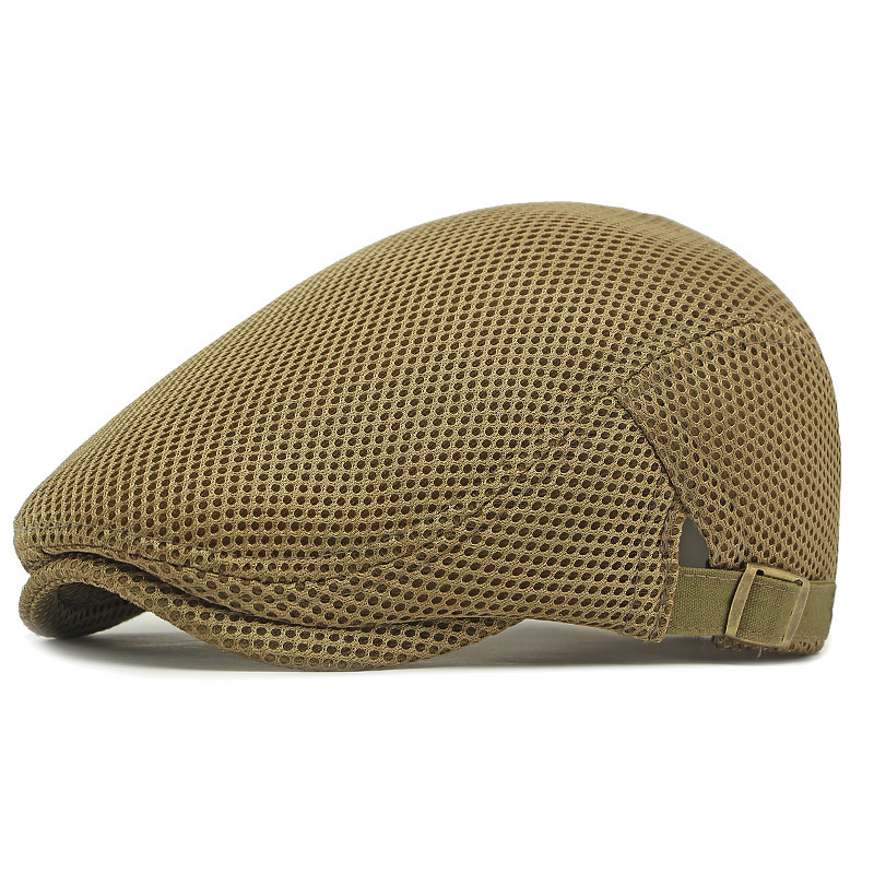 🧢PROMO LIMITÉE 50% DE RÉDUCTION✨Casquette Plate Respirante avec Sangle Réglable – Tissu Mesh, Style Ivy🍂