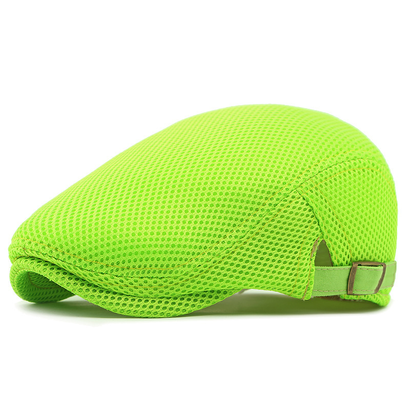 🧢PROMO LIMITÉE 50% DE RÉDUCTION✨Casquette Plate Respirante avec Sangle Réglable – Tissu Mesh, Style Ivy🍂