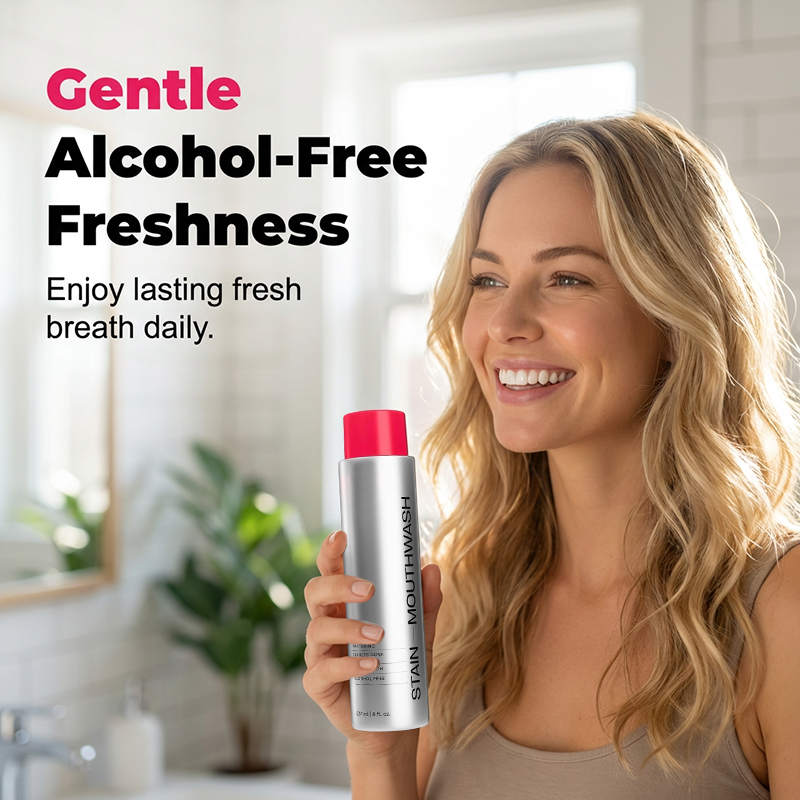 🥳Produit phare de 2026🥳💞 Plus de 50 000 unités vendues ! 😁✨ 50 % de réduction ! Bain de bouche détachant et blanchissant – Élimine les taches de café et de thé, sans alcool. Goût menthe fraîche longue durée.