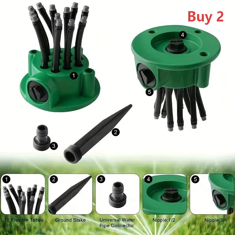 🌿ACHETEZ 2 OBTENEZ 1 GRATUIT💧Arroseur de Jardin de Précision 360° – Couverture Totale, Installation Facile & Pulvérisation Douce Pour Une Irrigation Efficace🌸