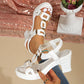 👡50% DE RÉDUCTION EN CE MOMENT✨Sandales à talons pour femmes avec bride en T – Bride élastique, plateforme amortissante et bride en T métallisée pour un confort optimal du matin au soir💃